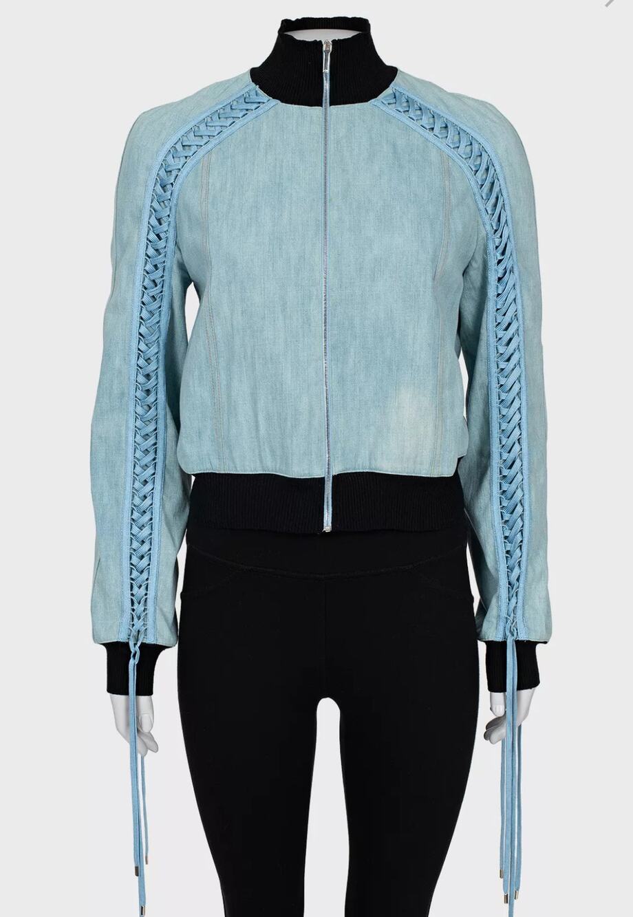 Christian Dior Light Blue Cotton Jacket - Size 40